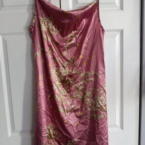 Pink Flower Slip Dress